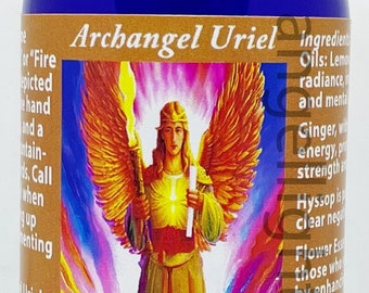 Archangel Uriel Spray aroma mist angel of light angel of fire angel lover gift angel of life purpose item angel of strength confidence