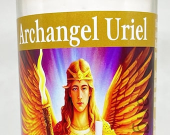 Archangel Uriel Candle angel of light angel of fire angel lover gift angel of life purpose item angel of strength confidence
