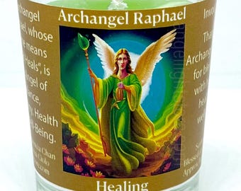 Archangel Raphael Votive Candle
