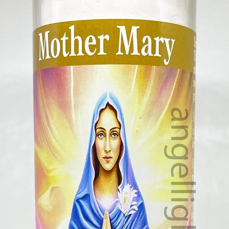 Mother Mary Candle spiritual deities christian religious goddess virgin Mary holy mother of god catholic gift church bible image 1