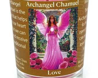 Archangel Chamuel Votive Candle
