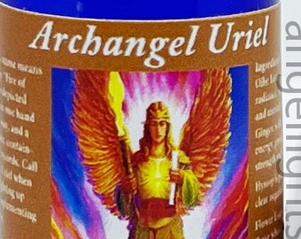 Archangel Uriel Oil anointing angel of light angel of fire angel lover gift angel of life purpose item angel of strength confidence