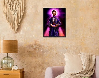 Saint Germain 18x24 Artwork Spiritual Deities Ascended Masters
