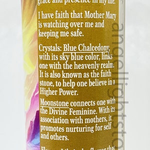 Mother Mary Candle spiritual deities christian religious goddess virgin Mary holy mother of god catholic gift church bible image 4