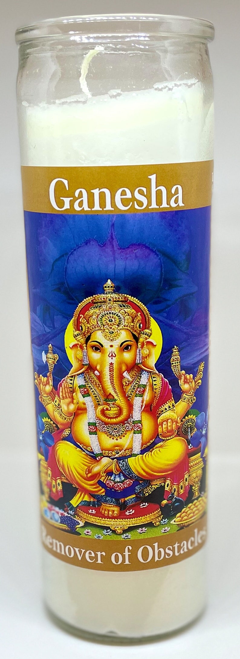 Ganesha Candle hindu deity indian religion remover of obstacles gift eastern spirituality chinese religion success new beginning image 1