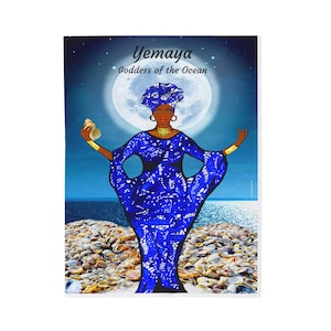 Yemaya Blanket wall art tapestry picture wall hanging art print home decor artwork canvas orisha goddess bedspread bed cover