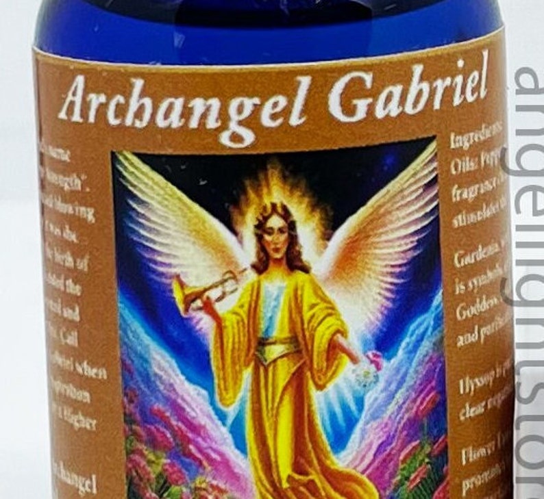 Archangel Gabriel Oil anointing angel of guidance item angel of clarity gift angel communication catholic chrisitan church image 1