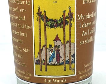 Four of Wands Votive Candle
