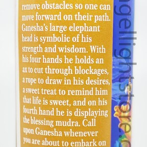 Ganesha Candle hindu deity indian religion remover of obstacles gift eastern spirituality chinese religion success new beginning image 3