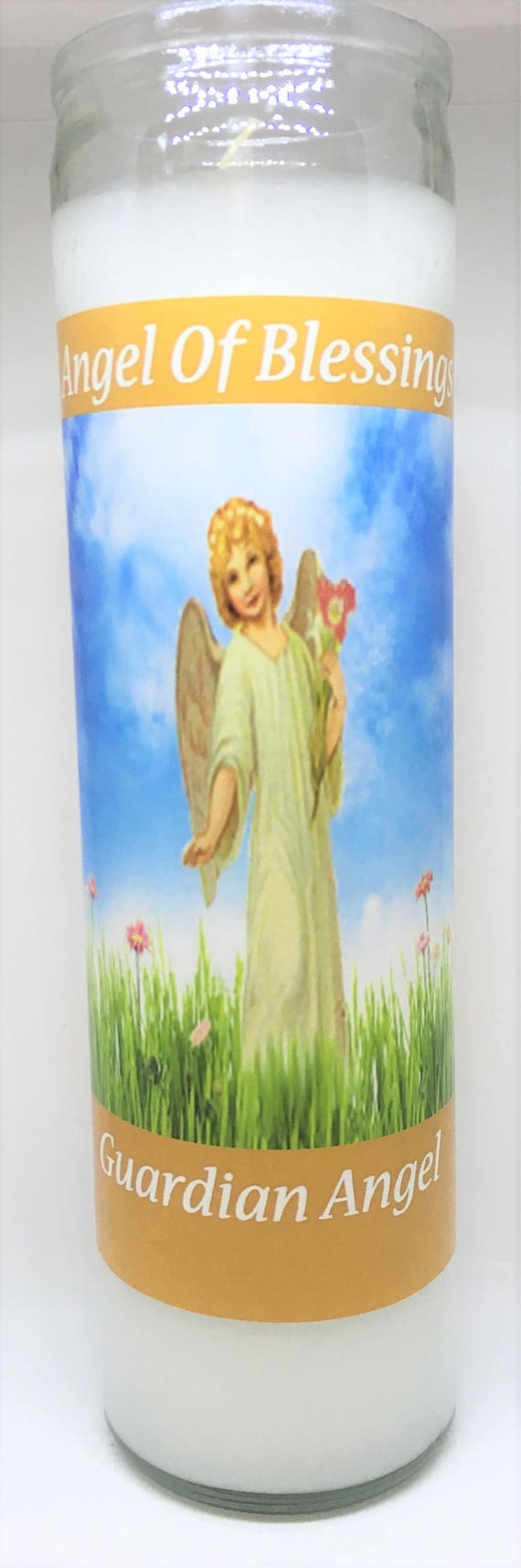 Guardian Angel Candle Etsy