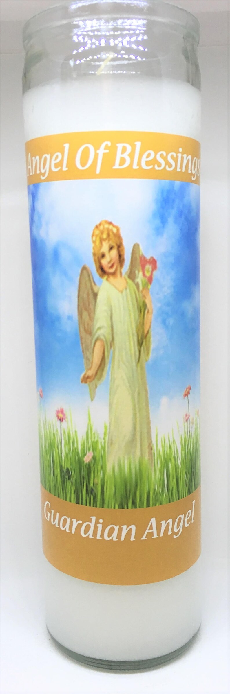 Guardian Angel Candle Etsy