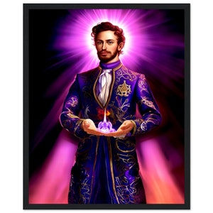 Saint Germain 16x20 spiritual deities ascended masters religious artwork wall art frame picture wall hanging print canvas image portrait