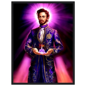 Saint Germain 18x24 artwork spiritual deities ascended masters religious wall art frame picture wall hanging print canvas image portrait