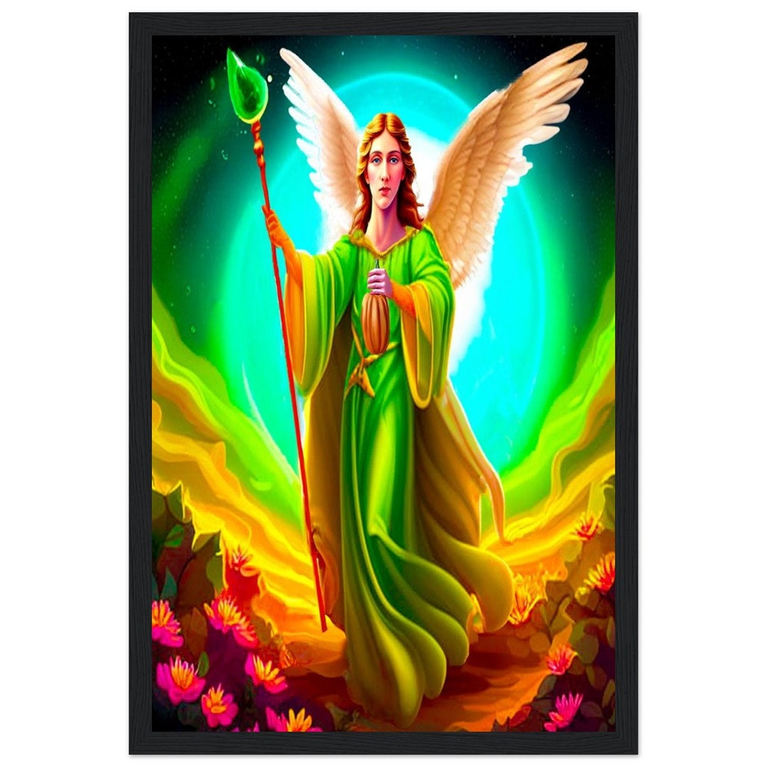 Archangel Raphael 12x18 Artwork Angel Spiritual Healing Angel Religious ...