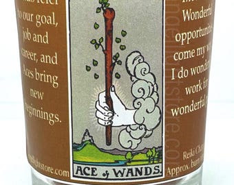 Ace of Wands Votive Candle