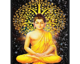 Buddha 18x24 artwork spiritual deities ascended masters religious chinese wall art frame picture wall hanging print canvas image portrait
