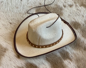 Mini Cowboy Hat Hanging Decoration, Western, Nashville, Cowgirl, Car Accessories, Rearview Mirror, Hanging Ornament