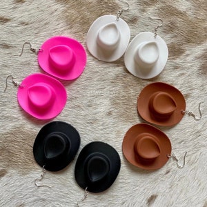 Mini Cowboy Hat Earrings