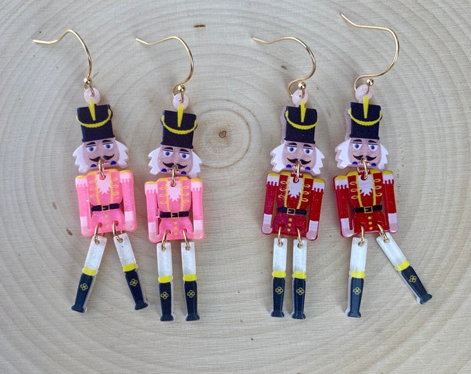 Nutcracker Earrings Christmas Earrings Novelty Earrings Unique Earrings