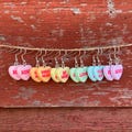 Valentine Conversation Candy Heart Holiday Unqiue Novelty Dangle Earrings