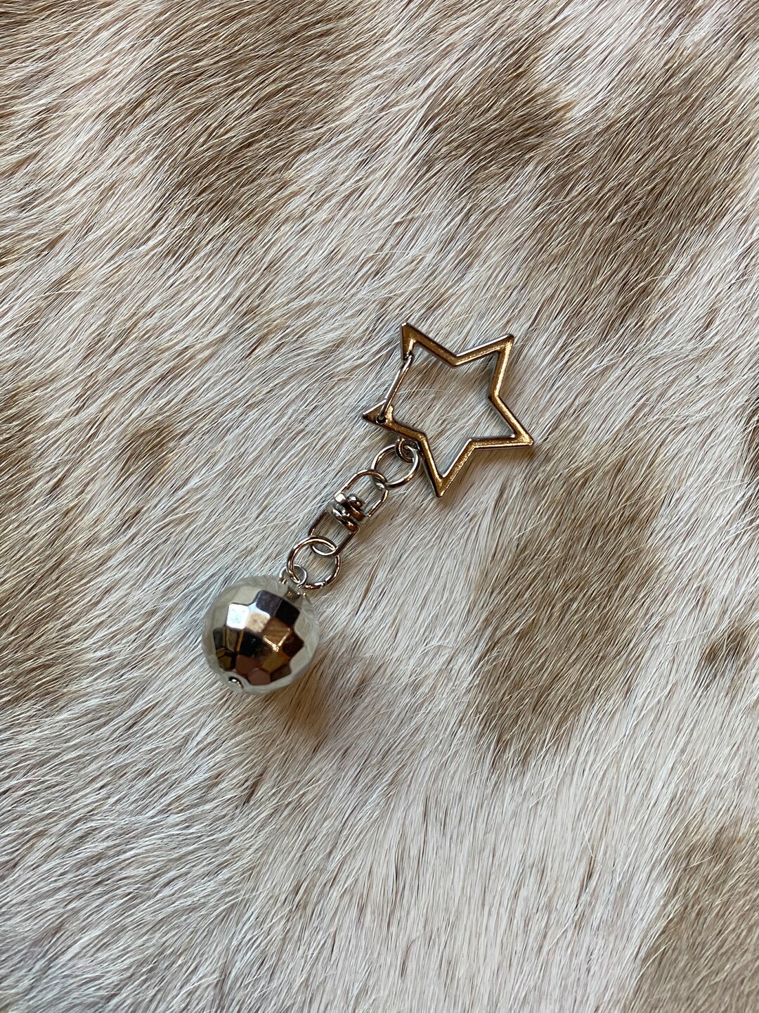 Mini Disco Ball Key Chain, Star Mirrorball Key Ring, Mirror Ball, Car