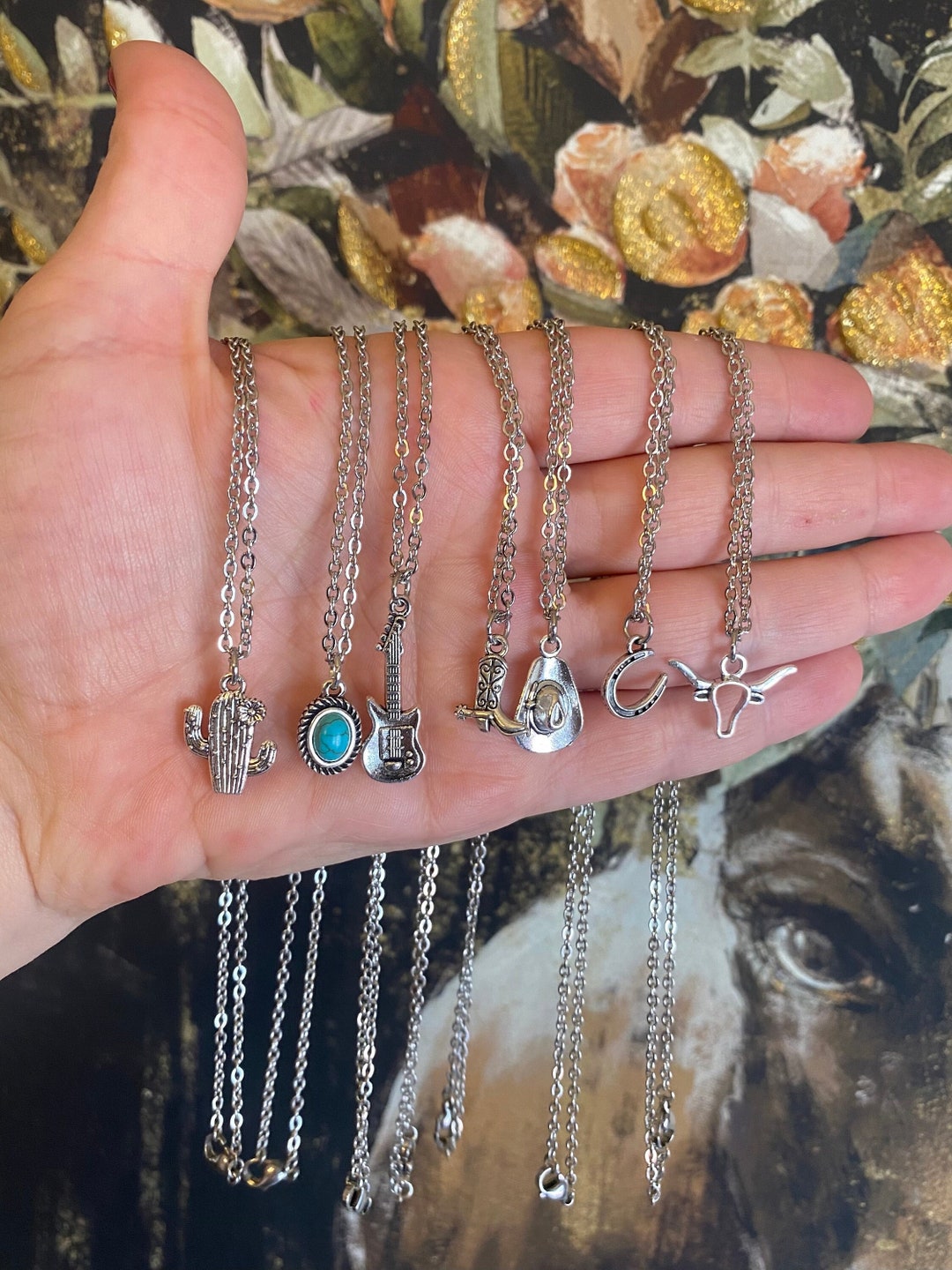 Western Necklace, Country Necklace, Cowboy Necklace Etsy