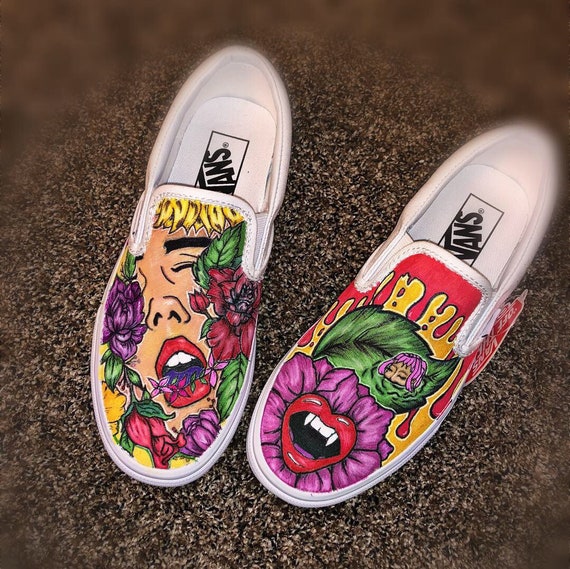 trippy vans shoes