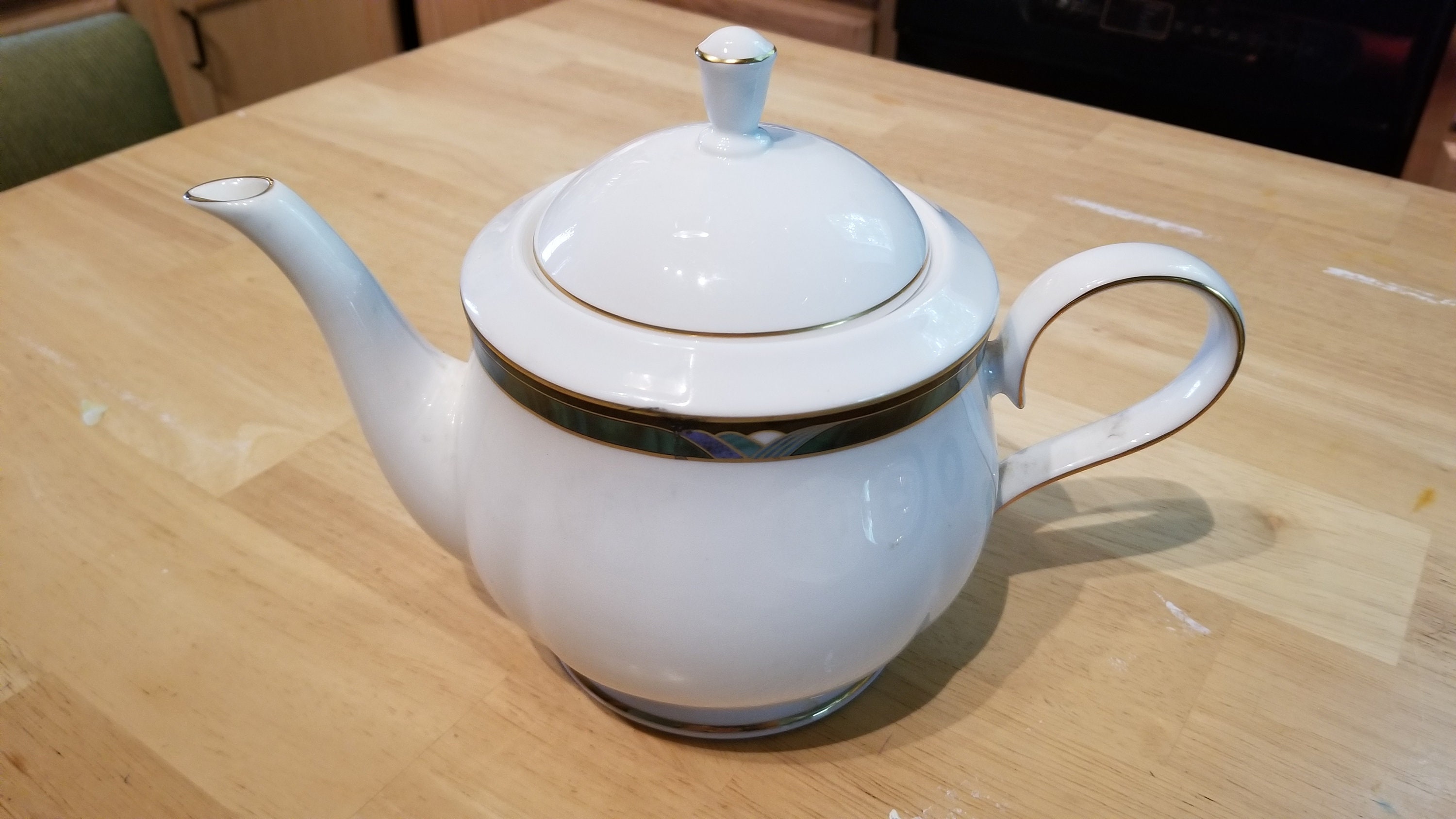 Vintage Lenox Kelly China Teapot With Lid Etsy