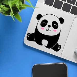 Vinilo Pegatina Panda Pandas Lindo Oso Cuaderno Laptop Niños Bebé Computadora Tableta Teléfono Calcomanía Estudio Sala de Estar Niños Decoración del Hogar VN59