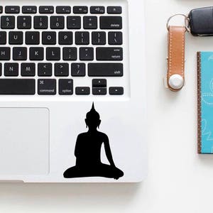 Laptop Vinyl Decal Sticker Yoga Meditation Buddha Lotus Fitness Pilates Computer Tablet Notebook Keyboard Phone Wall Murals Home Décor R19 image 5