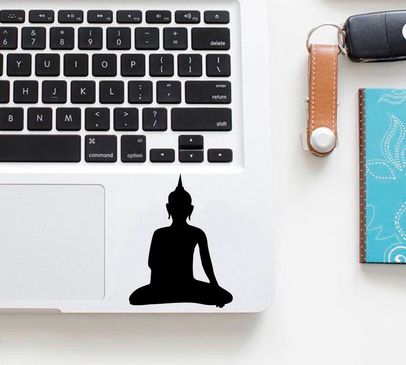Laptop Vinyl Decal Sticker Yoga Meditation Buddha Lotus Fitness Pilates Computer Tablet Notebook Keyboard Phone Wall Murals Home Décor R19 image 5