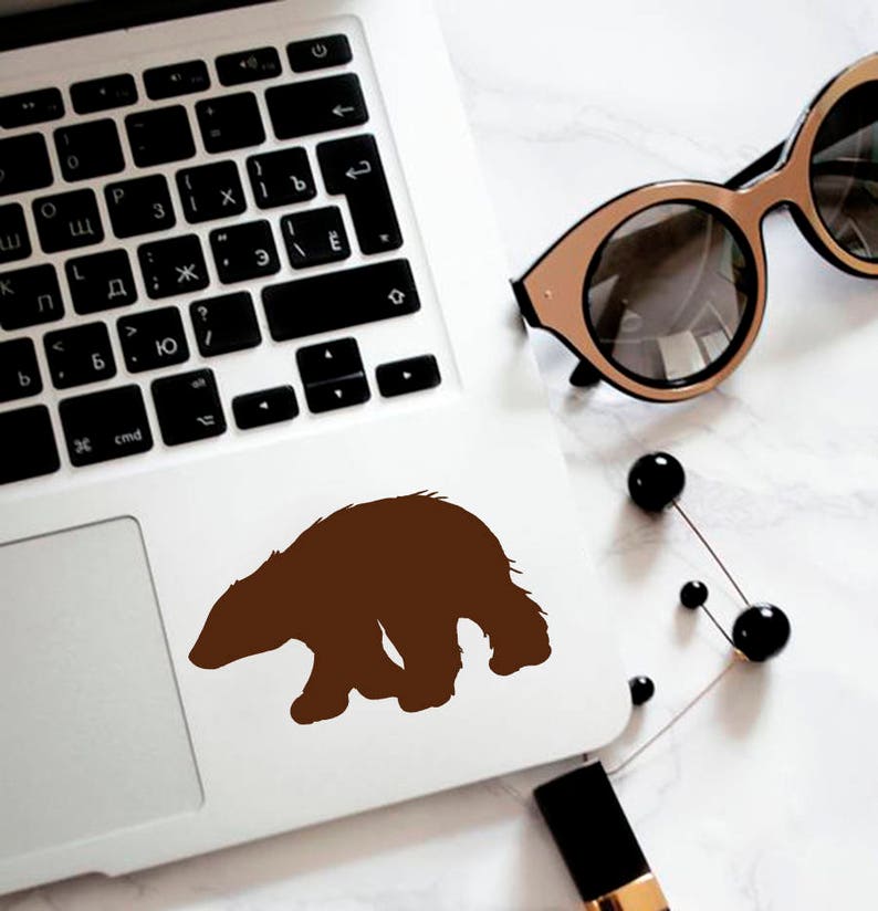 Laptop Vinyl Decal Sticker Wild Animals Nature Bear Computer | Etsy