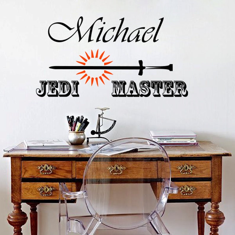 Wall Decals Jedi Master Yoda Quote Star Wars Custom Etsy