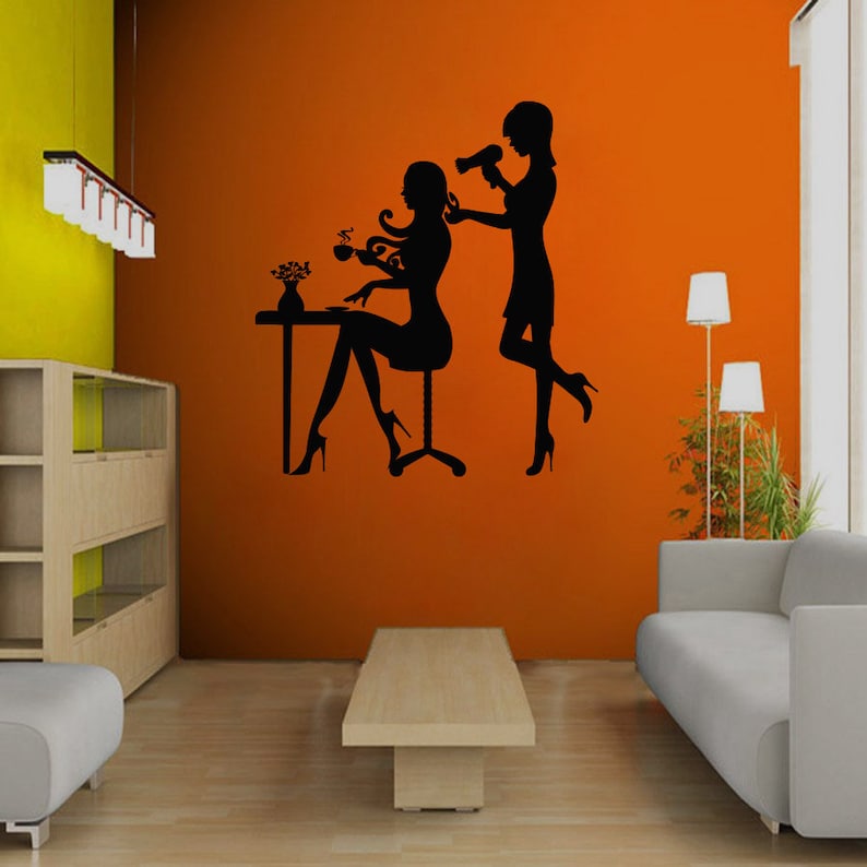 Buy Wall Decal Hair Salon Art Murals Hairdresser Hairstyle Hair Online