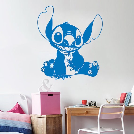 Wall Stitch Decal Baby Stitch Lilo and Stitch Ohana Baby Girl Boy  Children's Room Nursery Kids Vinyl Sticker Home Décor Murals A407 