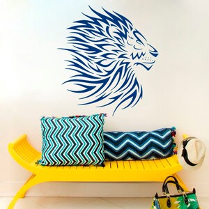 Wall Decal Lion Wild Cat Wildcat African Animals Safari Vinyl Sticker ...