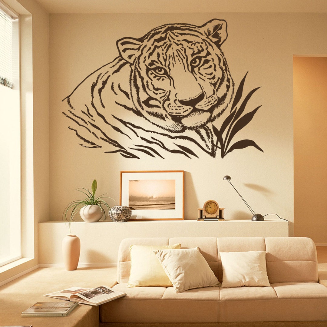 Wall Decal Tiger Leopard Print Jaguar Panther Wild Cat Wildcat African ...