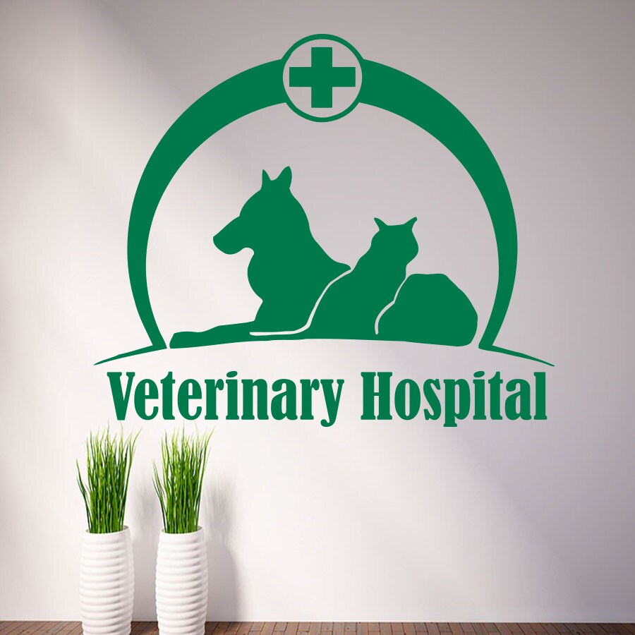 Wall Decal Pets Pet Veterinary Services Medicine Veterinary Etsy