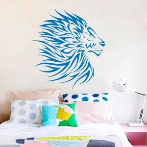 Wall Decal Lion Wild Cat Wildcat African Animals Safari Vinyl Sticker ...