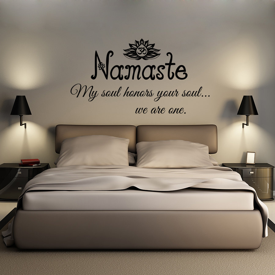 Wall Decals Quotes Namaste My Soul Honors Your Soul We Are One | Etsy Canada