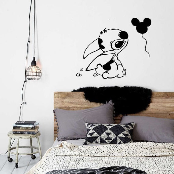 Wall Stitch Decal Baby Stitch Lilo and Stitch Ohana Baby Girl Boy  Children's Room Nursery Kids Vinyl Sticker Home Décor Murals S217 -   Norway