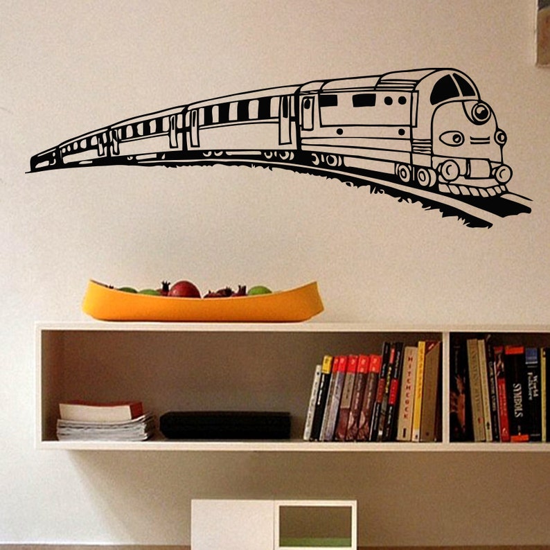 Wall Decals Vinyl Sticker Train Locomotive Baby Girl Boy - Etsy