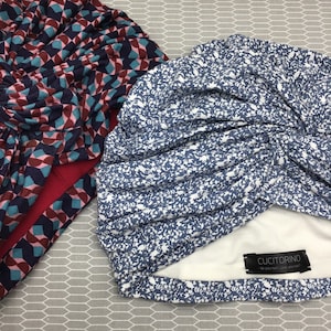 Eleganter Twist-Turban, Turban mit natürlichem Stoff gefüttert, Slouchy und Stretchy Turban, Chemo Kopfbedeckung, Chemo Hüte