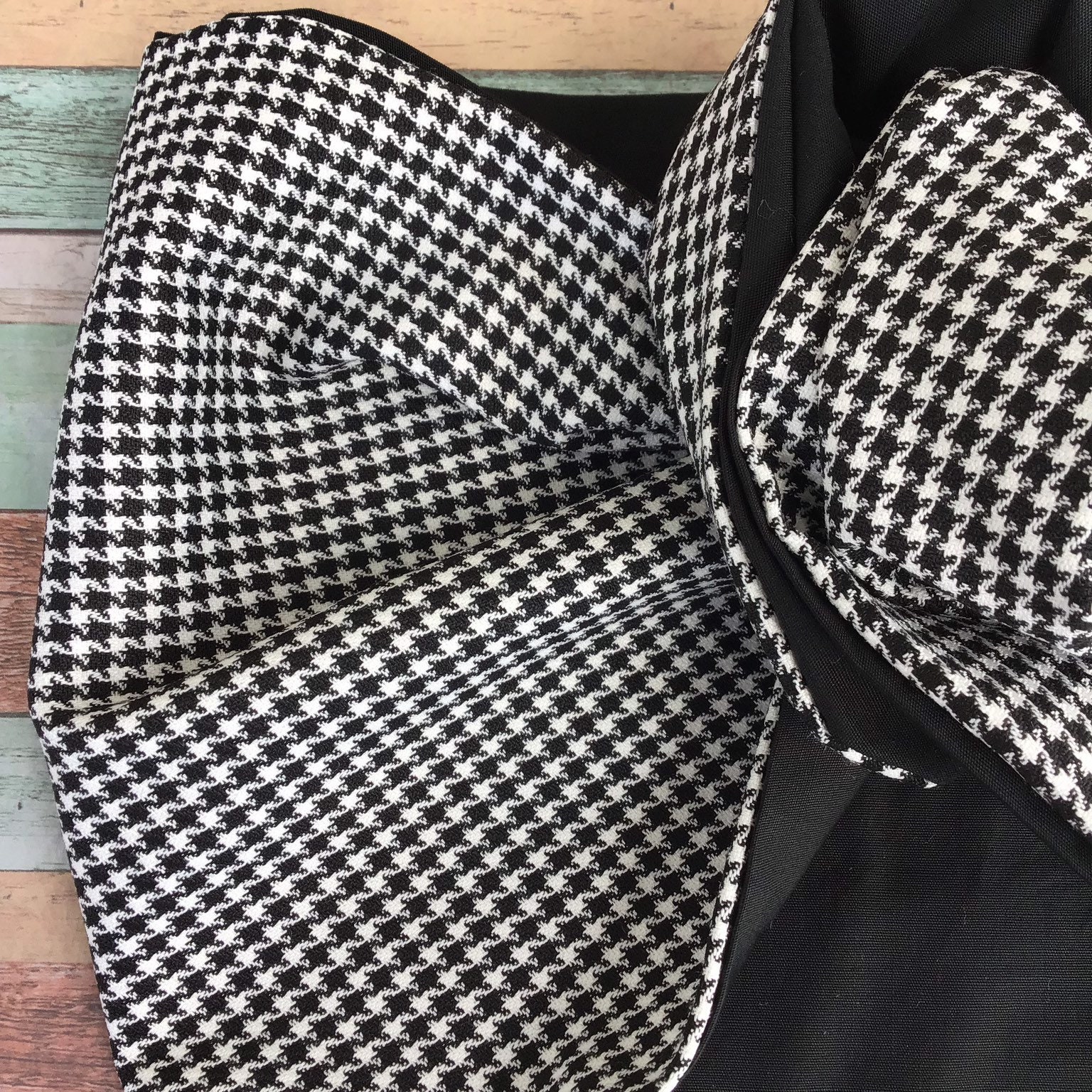 Fascia per capelli beige pied de poule, fascia per capelli in viscosa fatta a mano, fascia per capelli pied de poule, fascia per capelli casual - Italia Fascia per capelli beige pied de poule, fascia per capelli in viscosa fatta a mano, fascia per capelli pied de poule, fascia per capelli casual - Italia