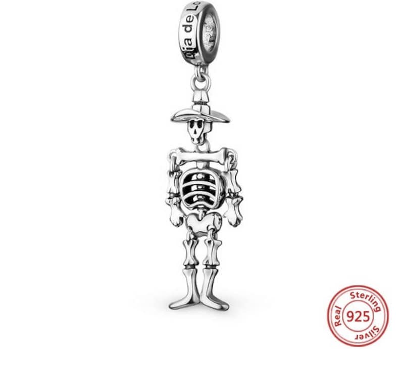 925 Sterling Silver Cute Spirit Ghost Halloween Bead for European Charm Bracelet