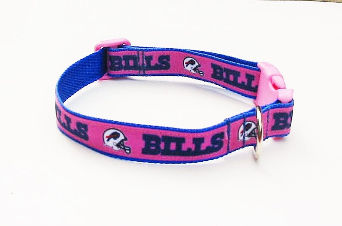 PINK BILLS Dog Collar 3/4 & 1 W Buffalo Bills | Etsy