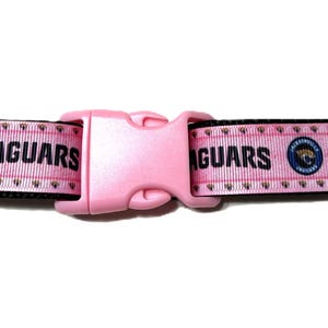 PINK JAGUARS DOG Collar, Jacksonville Jaguars, Girl Jaguars Collar, Lady Jaguars Collar