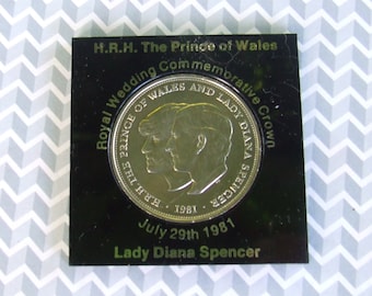1981年ロイヤルウェディングクラウンコイン：ダイアナ妃、チャールズ皇
