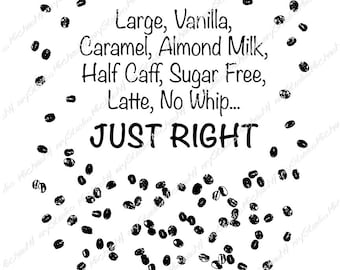 Coffee, Cafe, Barista, Funny design, the perfect ingredients, T-shirt, Gift, Sticker, Sublimation, Cutting machine, Png, Jpeg, Svg,