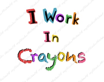 Preschool Daycare early childhood toddler crayons NAEYC nanny babysitting T-shirt Gift Sticker Sublimation Cutting machine, Png, Jpeg, Svg,